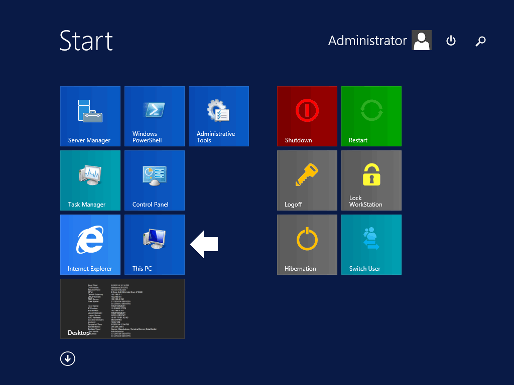 windows server 2012 map network drive
